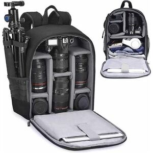 Waterproof Camera Backpack for DSLR, Mirrorless - Compatible with Sony, Canon